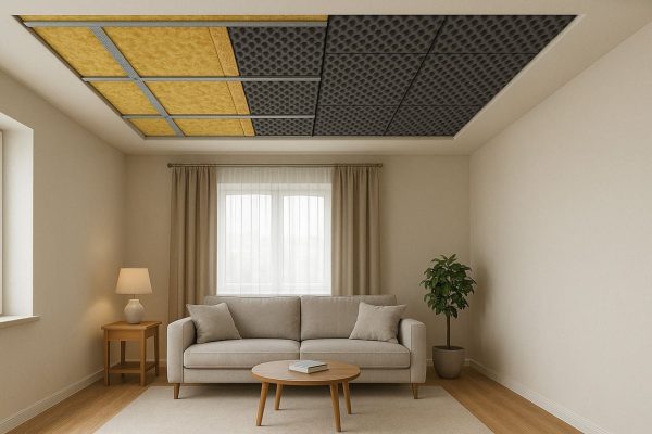 Как сделать звукоизоляцию потолка? /